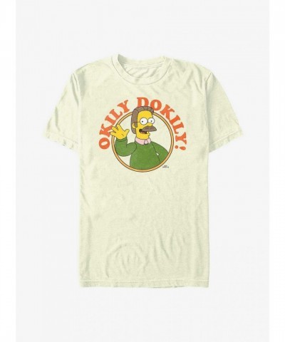 The Simpsons Flanders Dad Circle T-Shirt - Men's Yellow