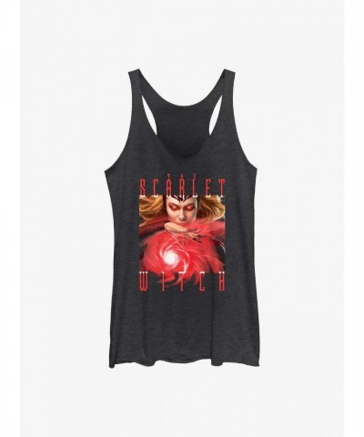 Marvel Girls' Scarlet Witch Doctor Strange Multiverse Black Tank Top