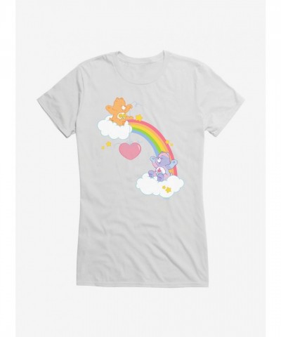 Care Bears Love Sharing Girls Cotton T-Shirt - Junior White