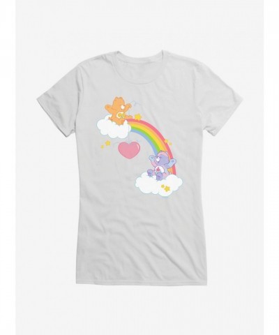Care Bears Love Sharing Girls Cotton T-Shirt - Junior White