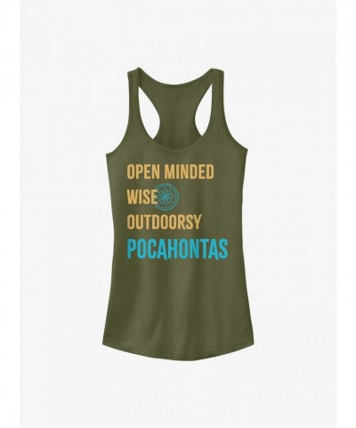 Disney Pocahontas Graphic Tee for Girls - Junior Sizes in Green