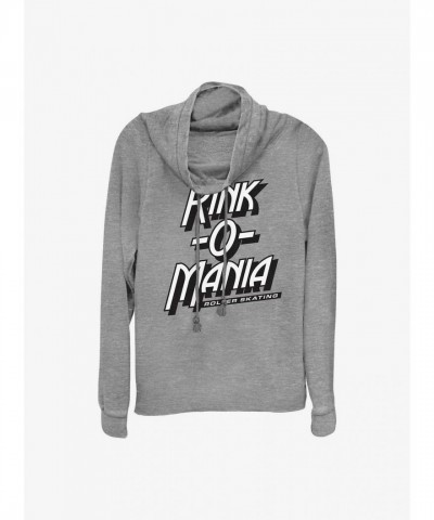 Stranger Things Logo Cowl Neck Sweatshirt - Grey Junior Size