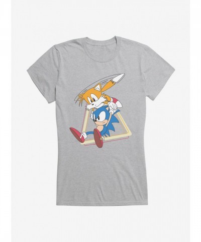 Sonic And Tails Rescue Adventure Girls Junior T-Shirt