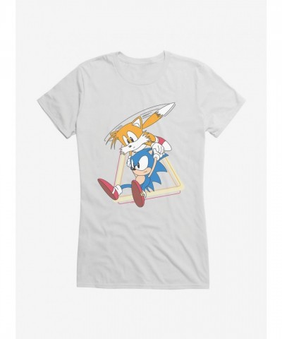 Sonic And Tails Rescue Adventure Girls Junior T-Shirt