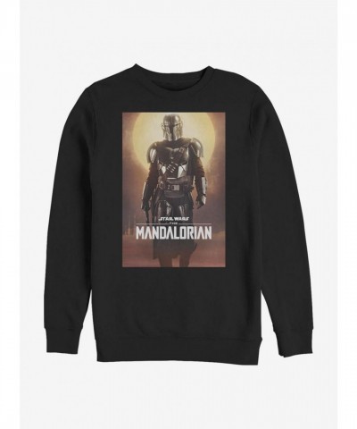 Mandalorian Main Poster Unisex Crew Sweatshirt - Black
