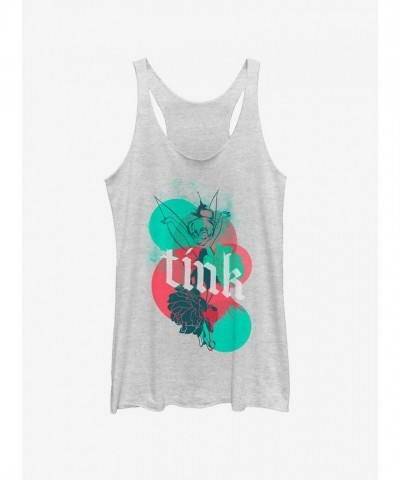 Disney Modern Girls Tinker Bell Tank Top - White