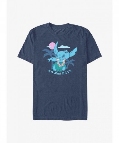 Dsny Lightweight Tropicool Lilo Stitch T-Shirt - Men's Blue