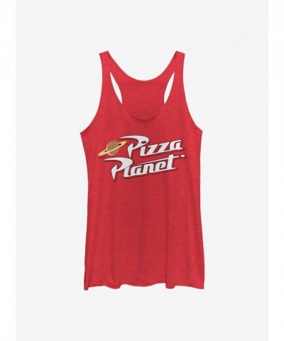 Disney Pixar Toy Story Vintage Pizza Logo Girls Tank Top - Red