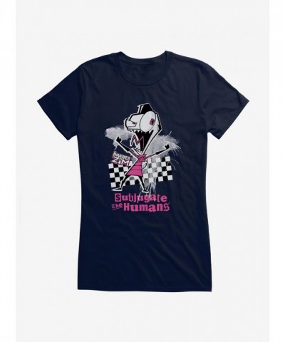 Invader Zim Subjugate Humans Design Tee for Girls