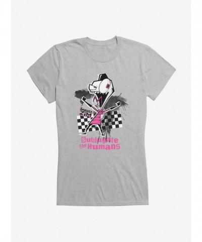 Invader Zim Subjugate Humans Design Tee for Girls