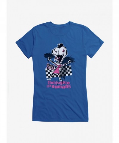 Invader Zim Subjugate Humans Design Tee for Girls