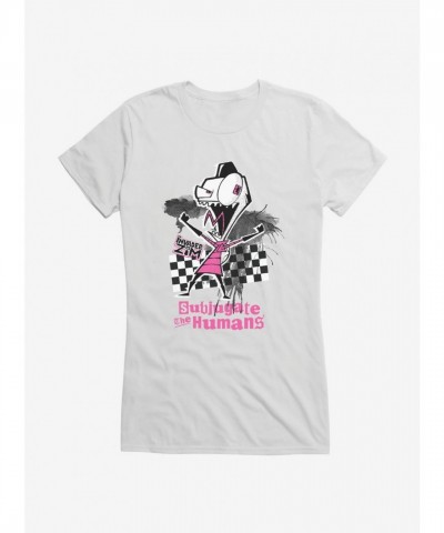 Invader Zim Subjugate Humans Design Tee for Girls