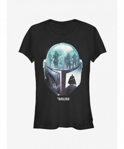 Mandalorian Moff Sunset Tee - Junior Size Comfortable Black Cotton