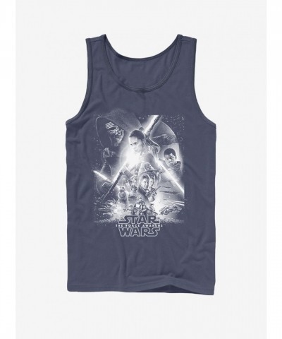 Star Wars Episode VII Navy Blue Unisex Tank Top