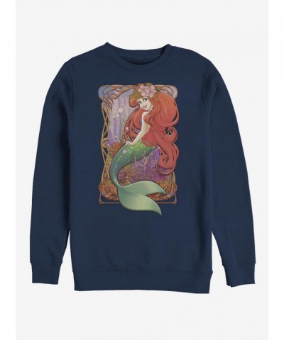 Disney Glamorous Ariel Crew Sweatshirt - Blue for Men