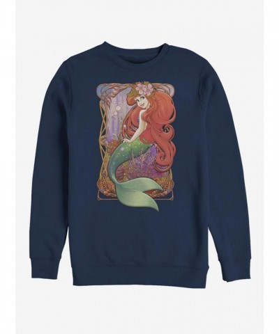 Disney Glamorous Ariel Crew Sweatshirt - Blue for Men