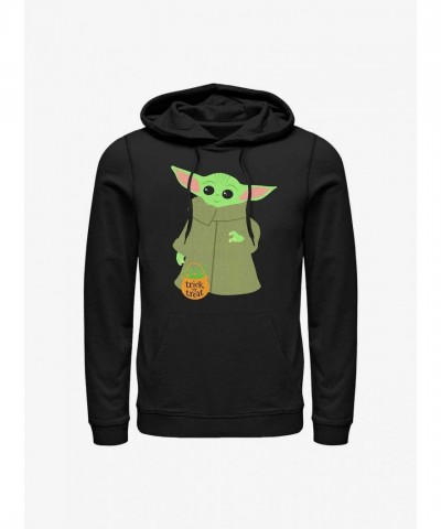 The Mandalorian Child Halloween Hoodie - Men's Black Cotton Blend