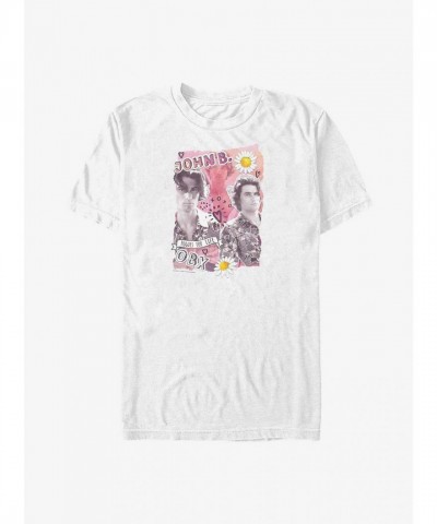Outer Banks John B. Collage Cotton T-Shirt - Men's White