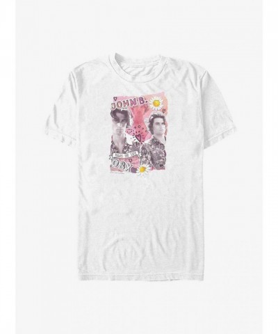 Outer Banks John B. Collage Cotton T-Shirt - Men's White
