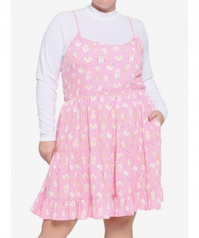 BT21 Jelly Candy Layered Plus Size Mock Neck Dress