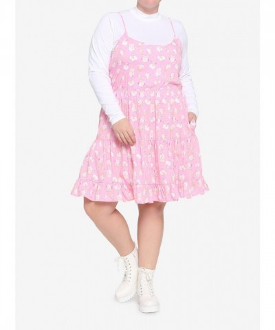 BT21 Jelly Candy Layered Plus Size Mock Neck Dress