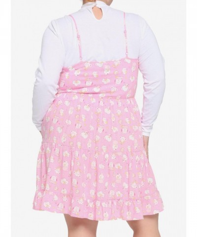 BT21 Jelly Candy Layered Plus Size Mock Neck Dress