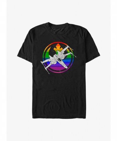 Star Wars X-Wing Pride Unisex T-Shirt - Black