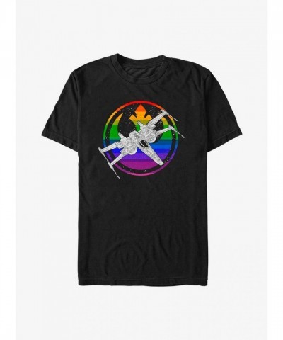 Star Wars X-Wing Pride Unisex T-Shirt - Black