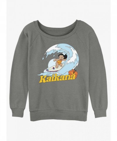 Disney Lilo & Stitch Grey Slouchy Sweatshirt for Girls
