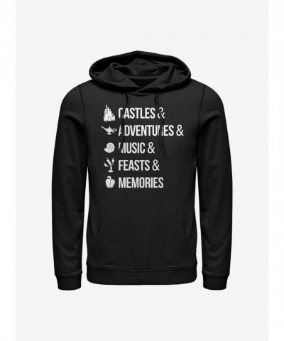 Disney Hoodie for Men - Just Disney Princess Things in Black