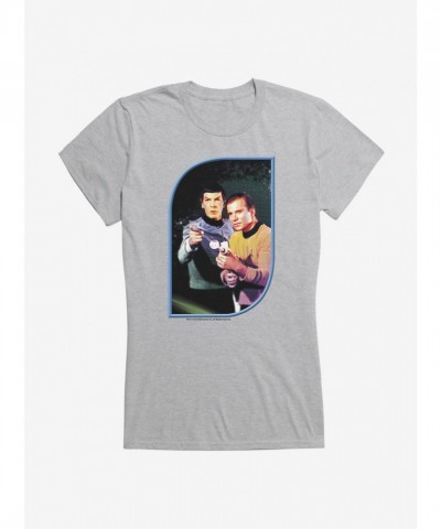Star Trek Original Series Kirk Spock Ray Gun Tee for Girls