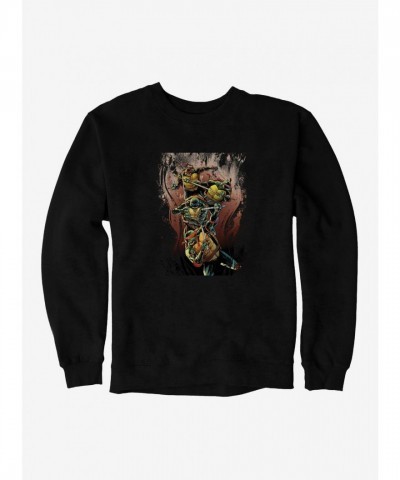 Teenage Mutant Ninja Turtles Group Battle Brown Sweatshirt for Men