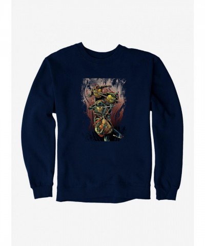 Teenage Mutant Ninja Turtles Group Battle Brown Sweatshirt for Men