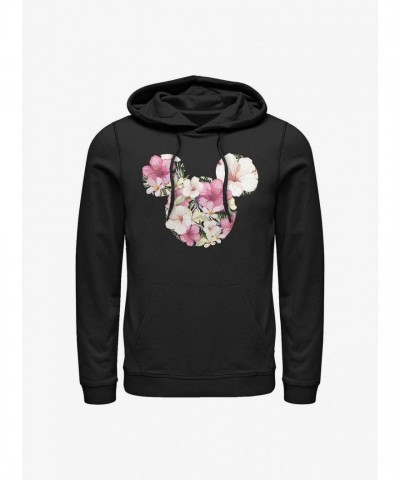 Disney Tropical Mickey Mouse Men's Black Hoodie