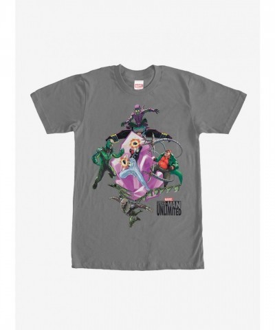 Marvel's Ultimate Villains Battle T-Shirt - Grey Men's Edition