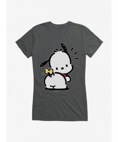 Pochacco Butterfly Bop Girls Cotton T-Shirt