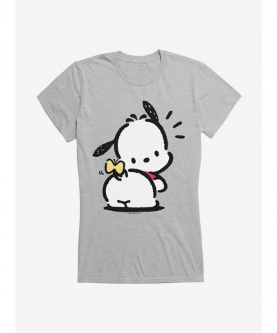 Pochacco Butterfly Bop Girls Cotton T-Shirt