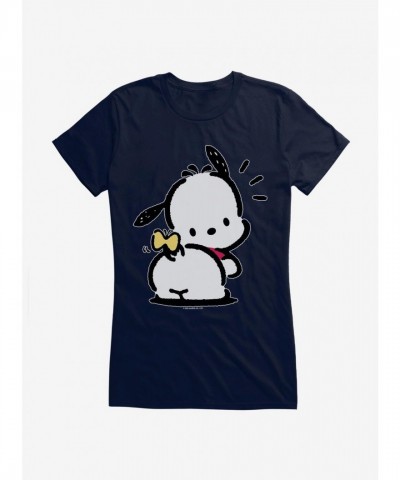Pochacco Butterfly Bop Girls Cotton T-Shirt