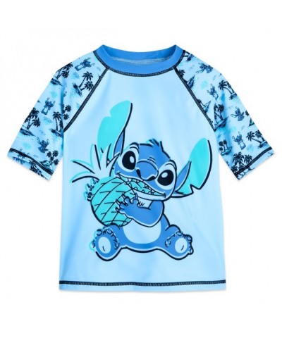 Stitch Tropical UV Protection Rash Guard for Kids