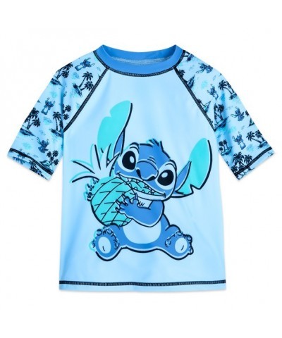 Stitch Tropical UV Protection Rash Guard for Kids