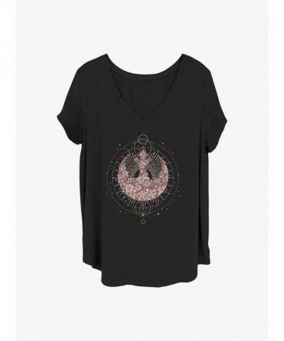 Star Wars Galactic Rose Resistance T-Shirt - Women's Plus Size Black