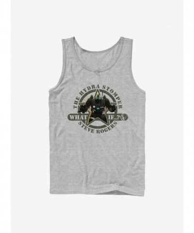 Marvel's What If...? Grey Hydra Stomper Steve Rogers Men's Cotton Tank Top