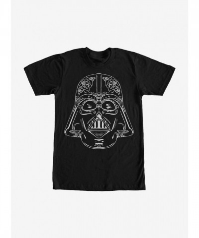 Star Wars Darth Vader Sugar Skull Black T-Shirt - Unisex