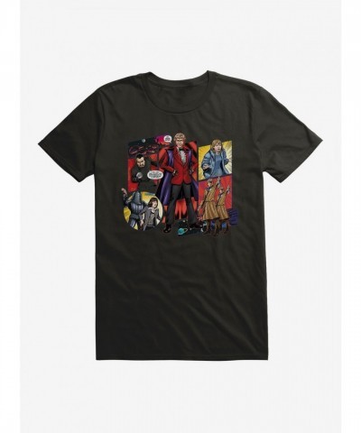 Doctor Who Third Edition Comic Scene Lightweight T-Shirt for Men