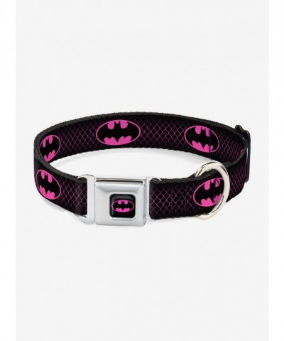 DC Comics Justice League Batman Shield Seatbelt Pet Collar