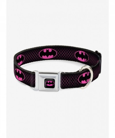 DC Comics Justice League Batman Shield Seatbelt Pet Collar