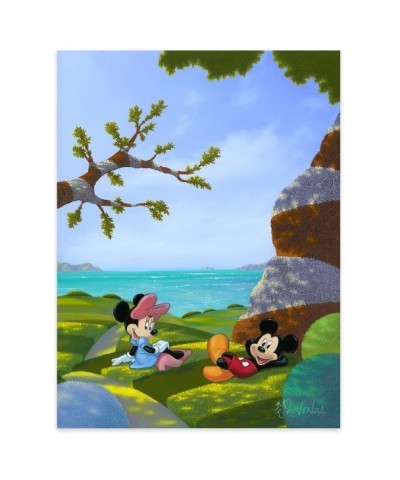 Waves and Rays Canvas Art by Michael Provenza - Mickey Minnie Ocean Scene