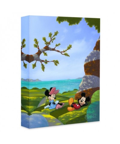 Waves and Rays Canvas Art by Michael Provenza - Mickey Minnie Ocean Scene