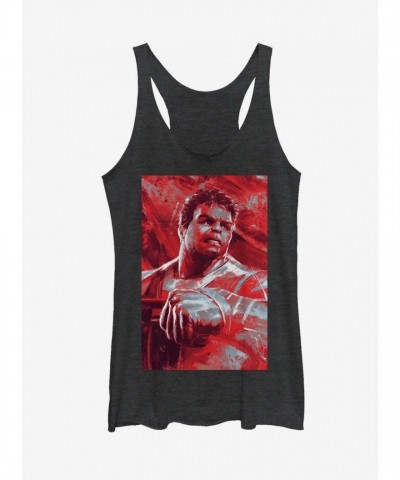 Marvel Avengers Endgame Hulk Art Tank Top for Girls - Black