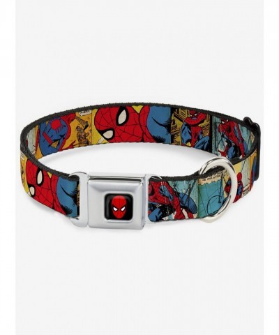 Marvel's Spider-Man Comic Art Seatbelt Buckle Collar